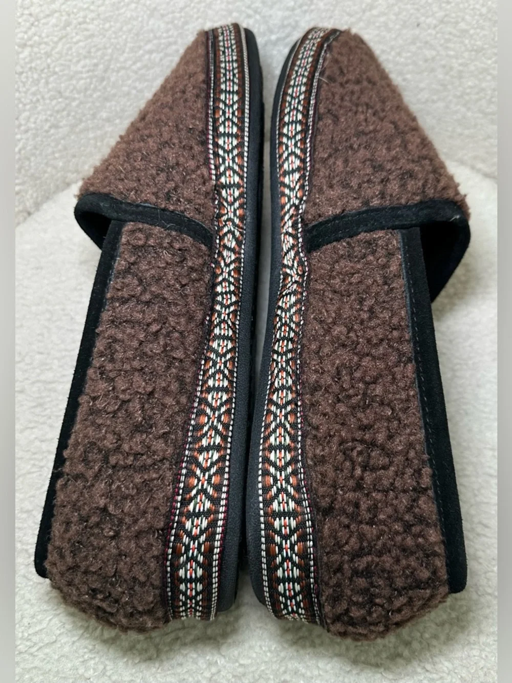 Acorn Men’s Sherpa Slippers‎ Brown Fleece House Shoes Cozy Cabin Lodge 12 13